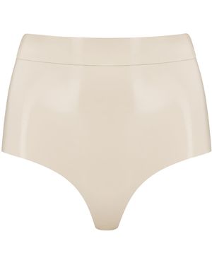 Elissa Poppy Latex Disco Pant - White