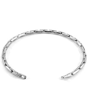 Anchor and Crew Mizzen Sail Chain Bangle - Metallic