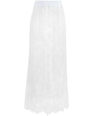 Sasha La Mer Lisa Lace Skirt, Whisper - White