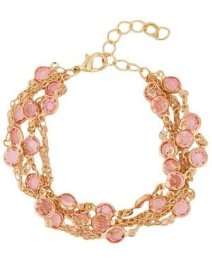 Saachi Glass Multi Layer Bracelet - Metallic