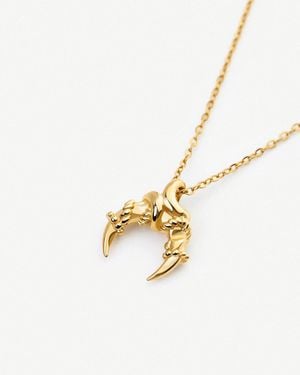 Elk & Bloom Roped Moment Twisted Horn 14K Pendant Necklace - Metallic