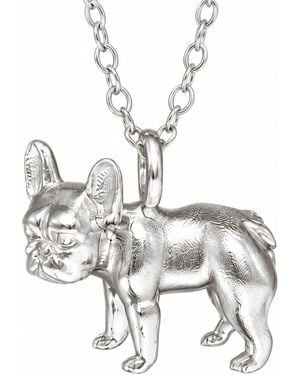 Simon Kemp Jewellers French Bulldog Pendant - Metallic