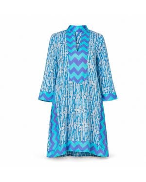 Casa Atelier by Ferdinando Fusco Poseidon Tunic - Blue
