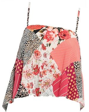 Maison Bogomil Tank Top With Patchwork Print - Red