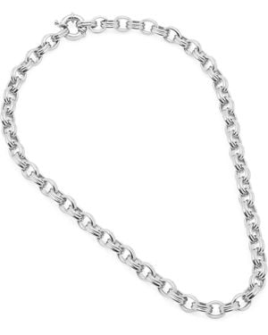 Potoska Rollo Skinny Chain Medium Necklace - Metallic