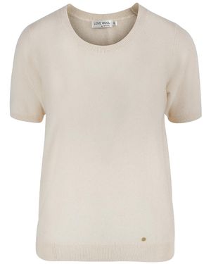 tirillm Alina Cashmere T-Shirt - Natural