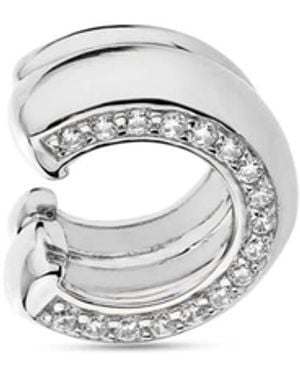 SALLY SKOUFIS Luna Alchemy Ear Cuff With Made Cz Diamond Stimulant - White