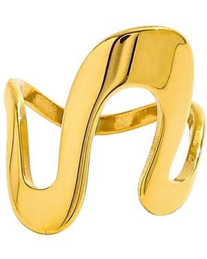 Mickey's Girl Eccentric Wave Ring - Metallic