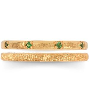 ASSUWA Cleopatra & Mehen Ring Set - Metallic
