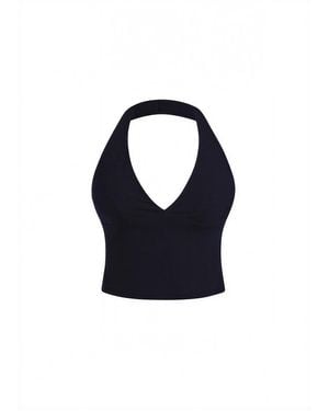 Second Skin Solution Second Skin Studio Halter Top Onyx - Blue
