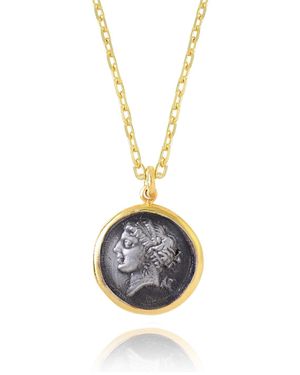 Ece London The Campania Coin Necklace - Metallic