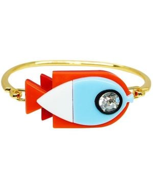 Gissa Bicalho Handmade Bracelet Fish - Red