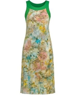 Conquista Floral A Line Maxi Dress - Green