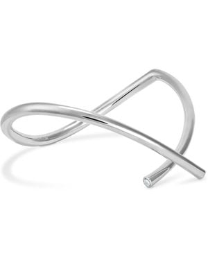 Meulien Abstract Embrace Bangle - White