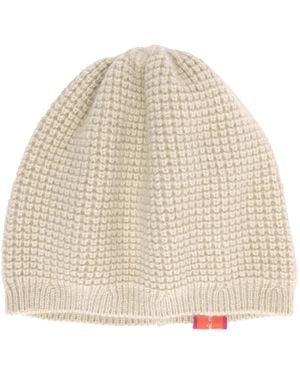 Pink Maharani Knitted Winter Beanie – Ivory - Natural