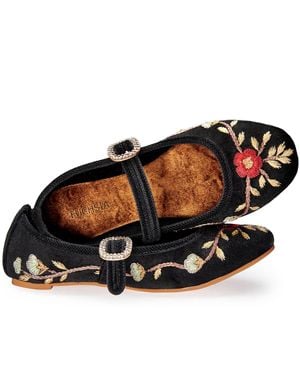 Fuchsia Shoes Paradise Mary Jane - Black