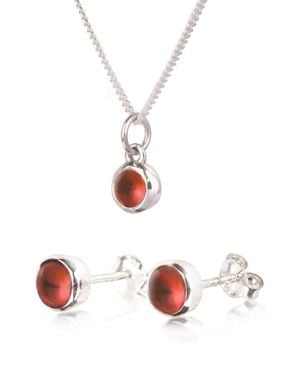 The Jewellery Store London January Birthstone Jewelry Set - White