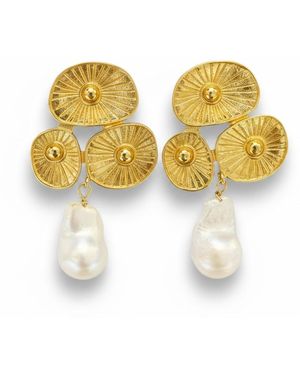 La Pluie Jewellery Raggio Earrings - Yellow