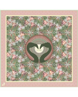 Henelle Palm Springs Silk Scarf - Green