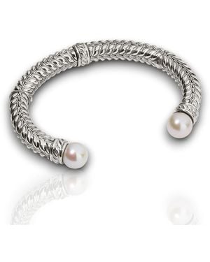 Daneila Léon Sterling Freshwater Pearl Cuff - Metallic