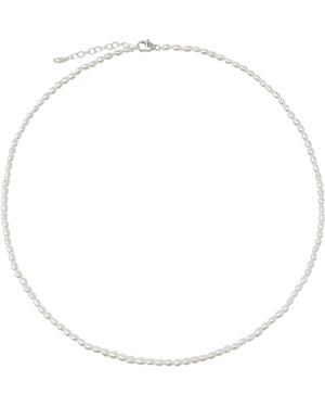 Kiri & Belle Kira Seed Pearl Sterling Necklace - Metallic