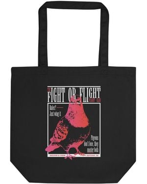 Anchor and Crew Eight Fight Or Flight Club Editions Recycled Cotton Tote Bag - Black