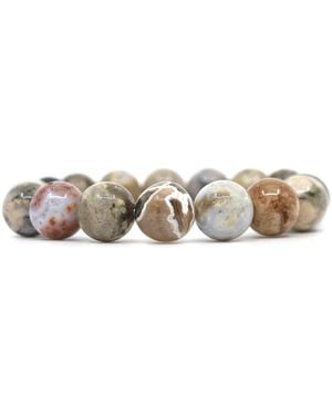 Shar Oke Neutrals Ocean Jasper Bracelet - Metallic