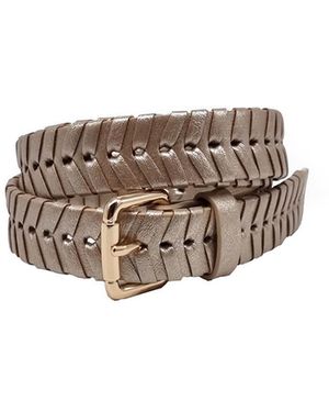 Nooki Design Bradley Woven Belt - White
