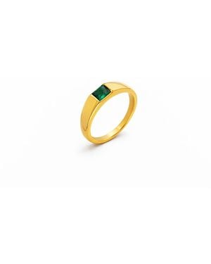 ADIBA Zenith Stainless Steel Ring - Metallic