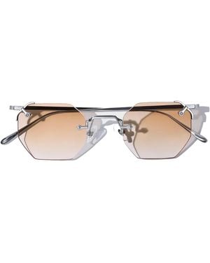 Cossimo Aplos Metal Hexagon Sunglasses - Natural