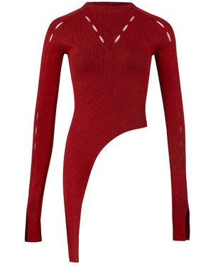 Pcfg Your Itch Two Tones Rib Top - Red