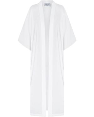 NAZLI CEREN Rache Kaftan Pareo - White
