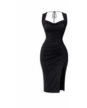 Monice London Aniya Midi Dress - Black