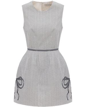 Georgette Monochrome Muse Dress - Gray