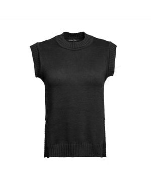 Helene Galwas Ebru Wool Vest - Black