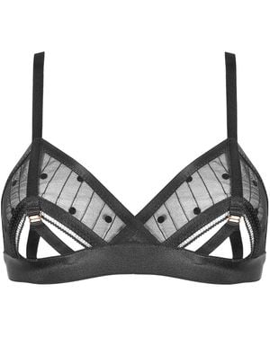 Reckless Wolf Rogue Open Bralette - Black
