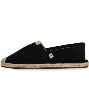 Kingdom of Wow Extra Fit Cotton Espadrilles - Black