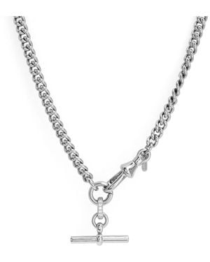 Hye Jane Jewelry Jett T-Bar Chain Necklace - Metallic
