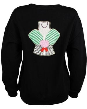 Laines London Embellished Pickleball Love Sweatshirt - Black