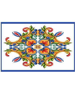DHARA SHETH DUBAI Majolica Mosaic Resort Sarong - Blue
