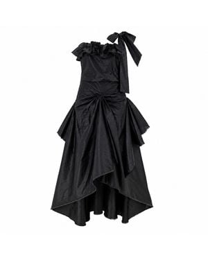 Miro Misljen Deconstructed Halter Gown - Black