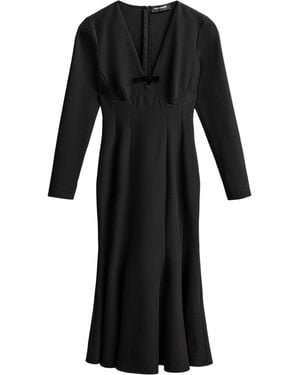 Nocturne Bow Detail Mermaid Maxi Dress - Black