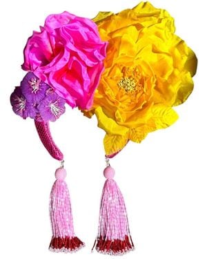 Julia Clancey Tropical Luxe Flower Band - Pink