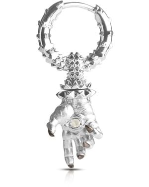 Kasun Hand Of The Protector Earrings - Metallic