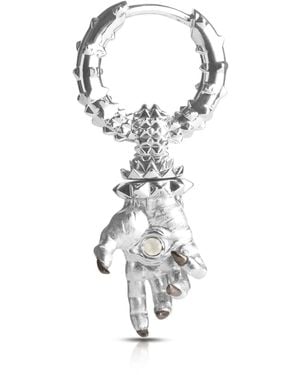 Kasun Hand Of The Protector Earrings - Metallic