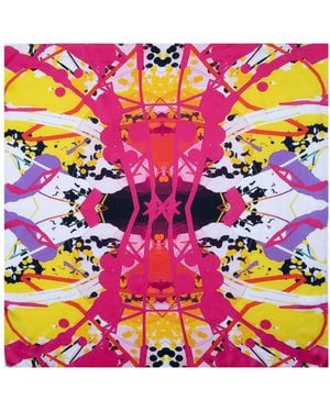 Lilia Munn Mulberry Silk Scarf– - Pink
