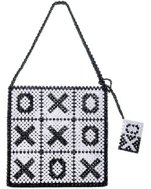 Tillie Beads Tic-Tac-Toe Bead Tote - Black