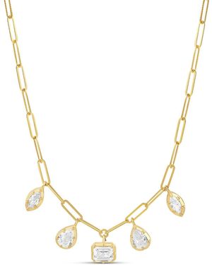 SHYMI Mix Shape On A Paperclip Necklace - Metallic