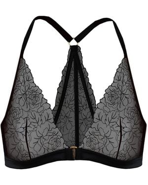 Tallulah Love Midnight Rose Bralette - Black