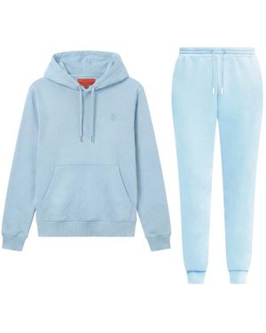 Maison Tangerine Cloud Baby Premium Cotton Sweatshirt & Joggers Tracksuit Set For - Blue